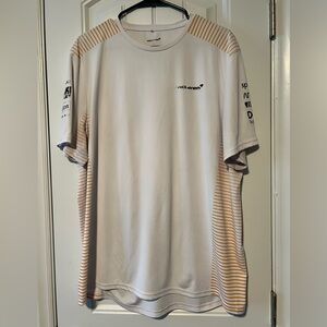 McLaren White and Orange Men's Shirt